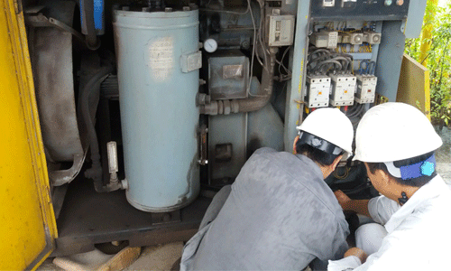 Sua chua may nen khi truc vit hitachi 55kw