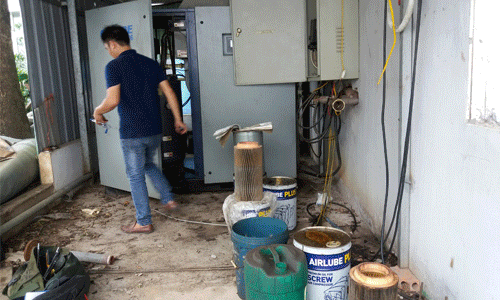 Dich vu sua chua may nen khi truc vit tai Quang Ninh